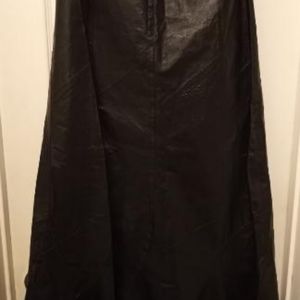 Vintage Leather Skirt Maxi 38" Long, Size 8.